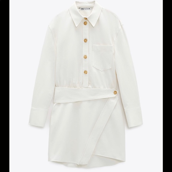 ZARA MINI SHIRT DRESS - Picture 10 of 12